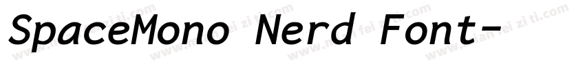 SpaceMono Nerd Font字体转换